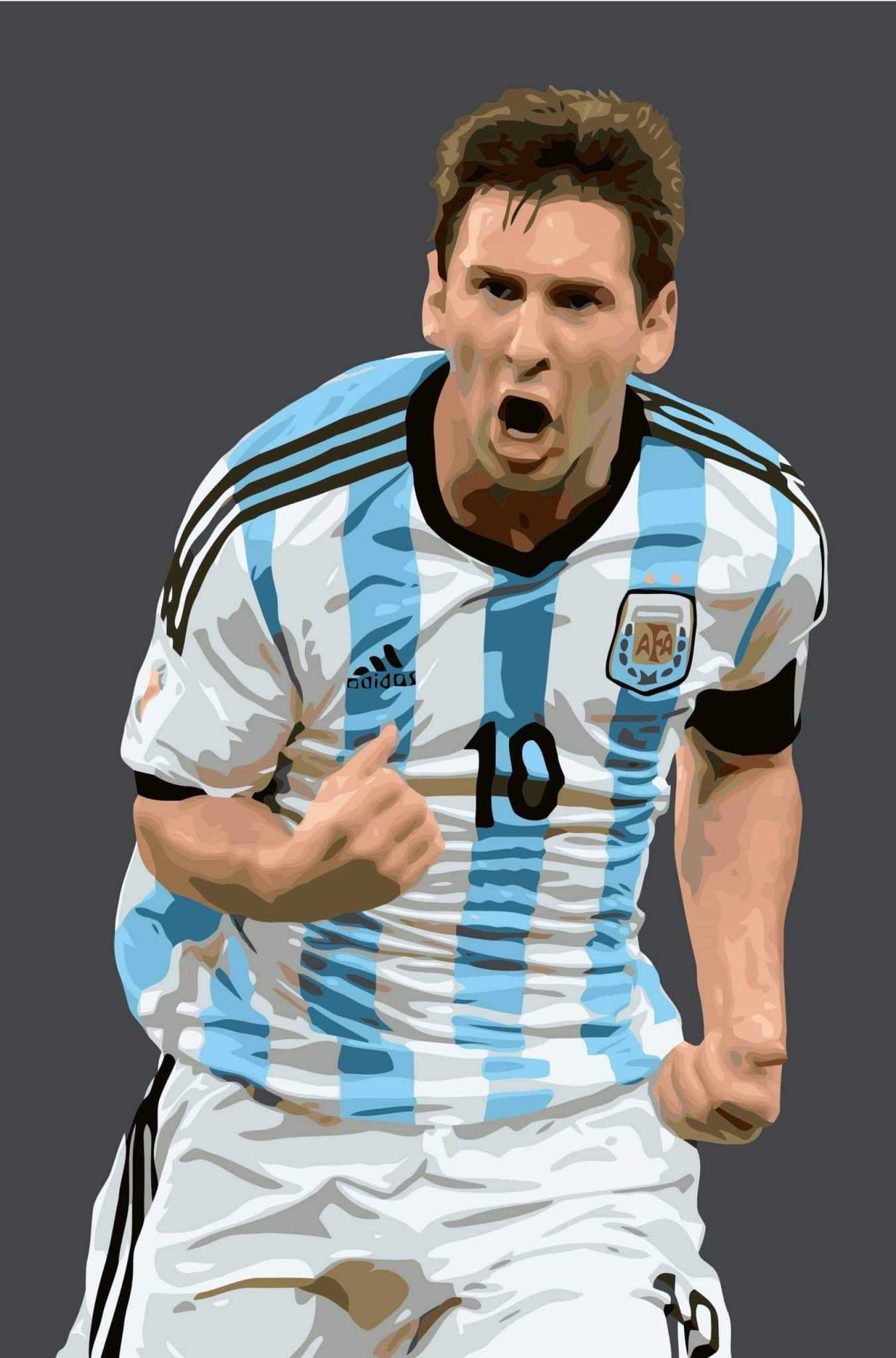 Lionel Messi Celebrity paint by numbers