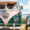 VW Bus Paint By Numbers