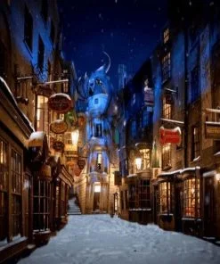 London In Snow Paint By Numbers