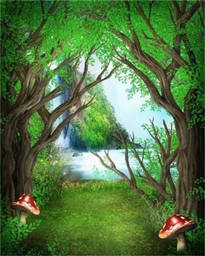 Magic Forest Tree paint by numbers