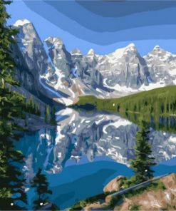 Moraine Lake paint by numbers