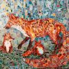 Mosaic Fox paint by numbers