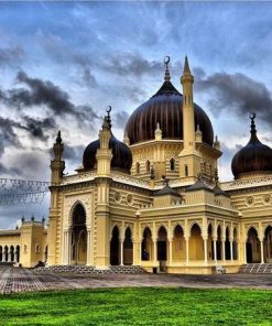Mosque in Malaysia paint by numbers