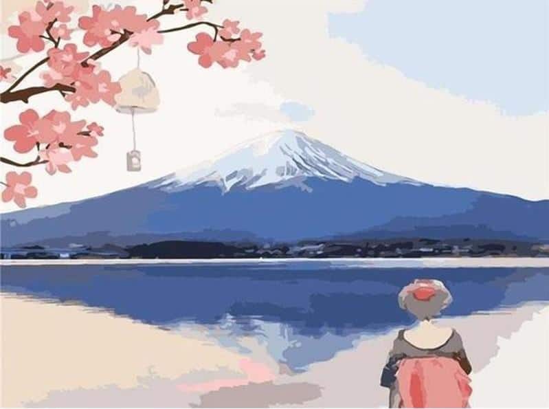 Mount Fuji paint by numbers