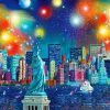 Statue of Liberty Fireworks Paint By Numbers