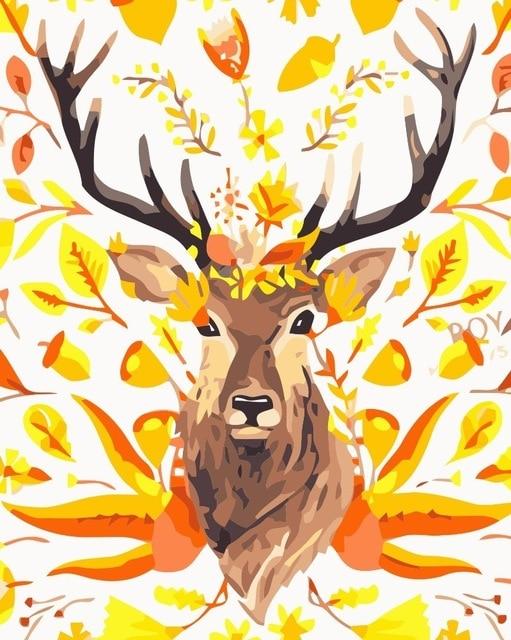 Noble Deer paint by numbers