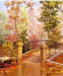 Forest Arch Bridge Paint By Numbers