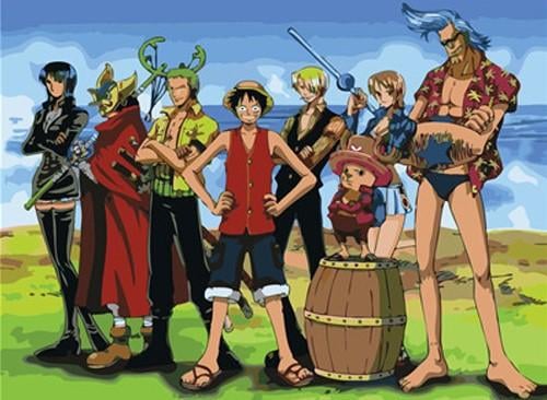 One Piece Squad paint by numbers