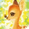 Fawn And Butterfly Paint By Numbers