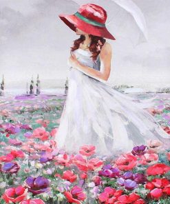 Woman In Garden Paint By Numbers