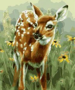 baby deer paint by numbers