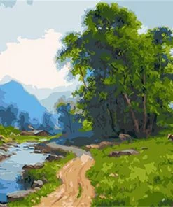 River Scenery Paint By Numbers