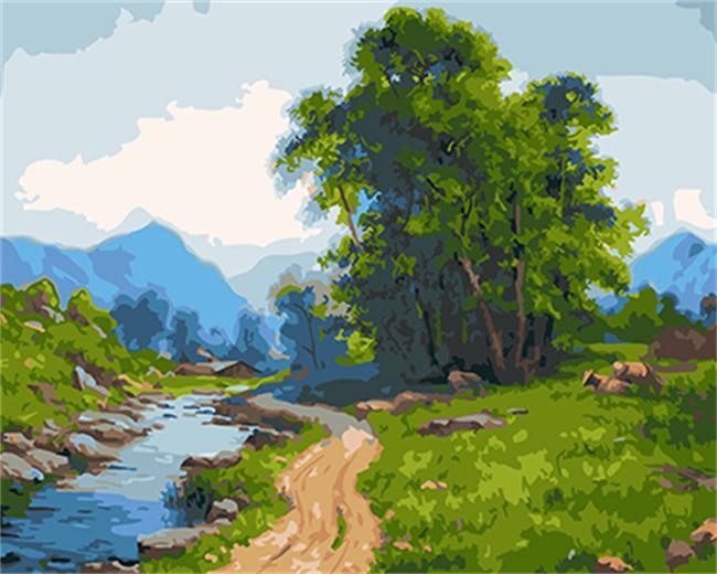 Mountain Stream, Paint by numbers kit