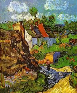 Houses In Auvers Van Gogh Paint By Numbers