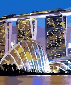 Singapore Marina Bay Sands Paint By Numbers