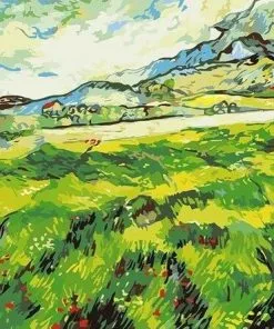 The Green Wheatfield Behind The Asylum Paint By Numbers