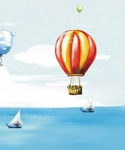 Hot Air Balloons Over Sea Paint By Numbers