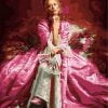 Lady In Pink Dress Paint By Numbers
