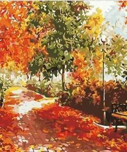Fall Park Paint By Numbers