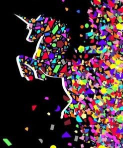 Colorful Unicorn Paint By Numbers