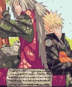 Jiraiya And Naruto Paint By Numbers
