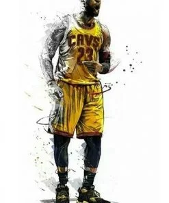 Basketball Player Lebron James Paint By Numbers