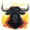Bull Head Paint By Numbers