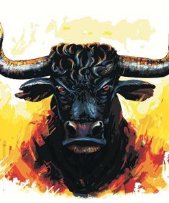 Bull Head Paint By Numbers