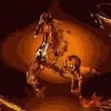 Burning Oily Horse Animals Paint By Numbers