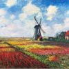 Tulip Field With The Rijnsburg Windmill Paint By Numbers