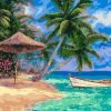 Beach With Palms Paint By Numbers