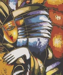 Pablo Picasso Abstract Face Paint by numbers