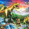 Planet of Dinosaurs paint by numbers
