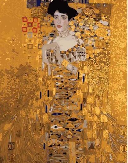 Portrait of Mrs Adele Bloch Gustav Klimt paint by numbers
