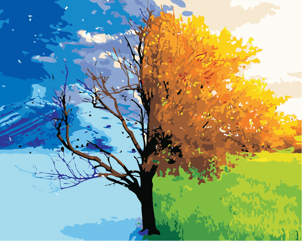 Seasons Tree Paint By Numbers