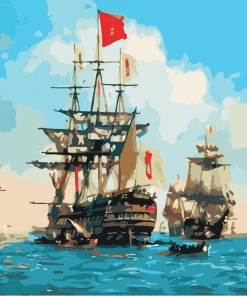 Naval Fleet Paint By Numbers