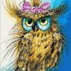 Owl With Bow Paint By Numbers