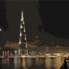 Dubai Burj Khalifa Paint By Numbers