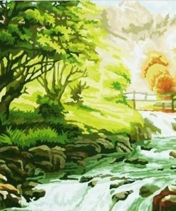 Mountain Stream Paint By Numbers