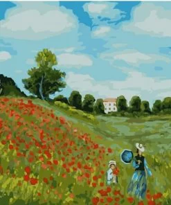 Poppies Claude Monet Paint By Numbers