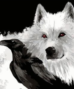Wolf And Raven Paint By Numbers