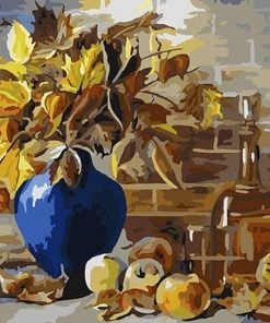 Flowers Vase And Apples paint by numbers