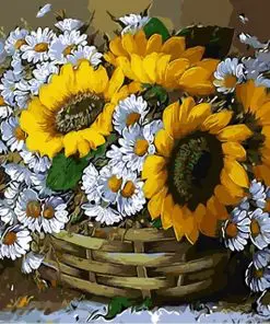 Flowers City - DIY Paint By Numbers - Numeral Paint