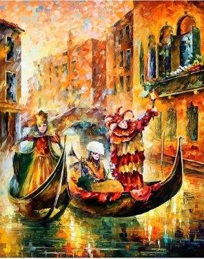 Venice Gondola Paint By Numbers