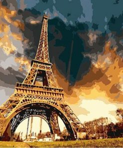 Paris Eiffel Tower Paint By Numbers