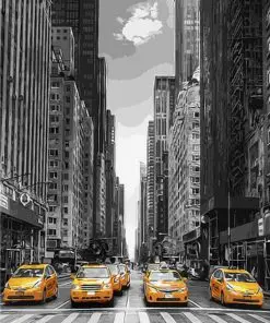 New York Taxis Paint By Numbers