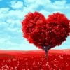 Romantic Heart Tree Paint By Numbers