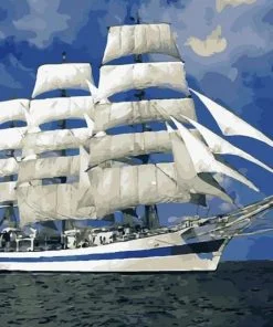 Sailing Boat Paint By Numbers