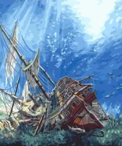Drown Sail Ship Paint By Numbers