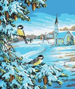 Snow Birds Paint By Numbers